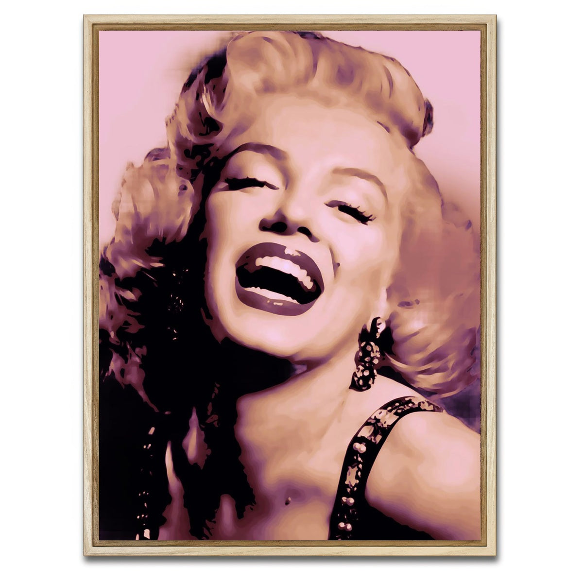 AUTO-MOCKUP WHITE | Marilyn | 1 Piece | Natural Framed Canvas | group=3x4