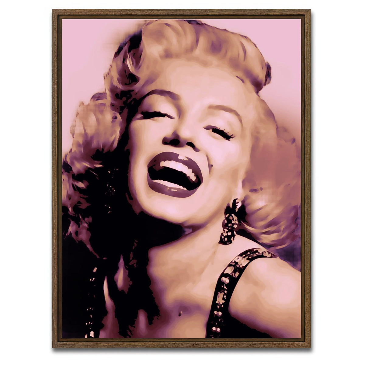 AUTO-MOCKUP WHITE | Marilyn | 1 Piece | Walnut Framed Canvas | group=3x4
