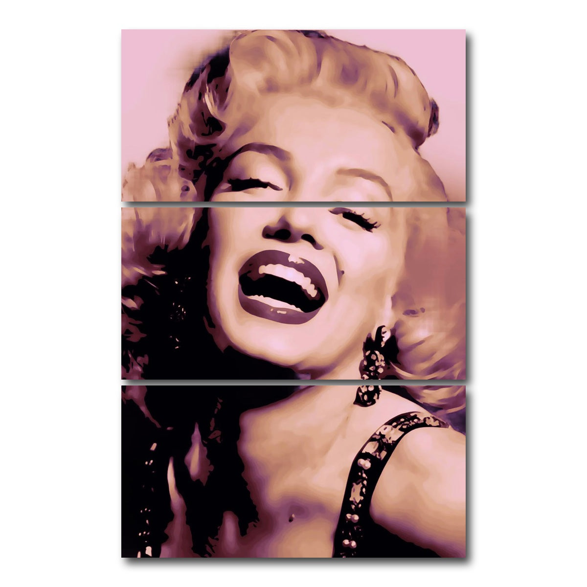 AUTO-MOCKUP WHITE | Marilyn | 3 Piece | Gallery Wrap Canvas | group=12x24_stacked