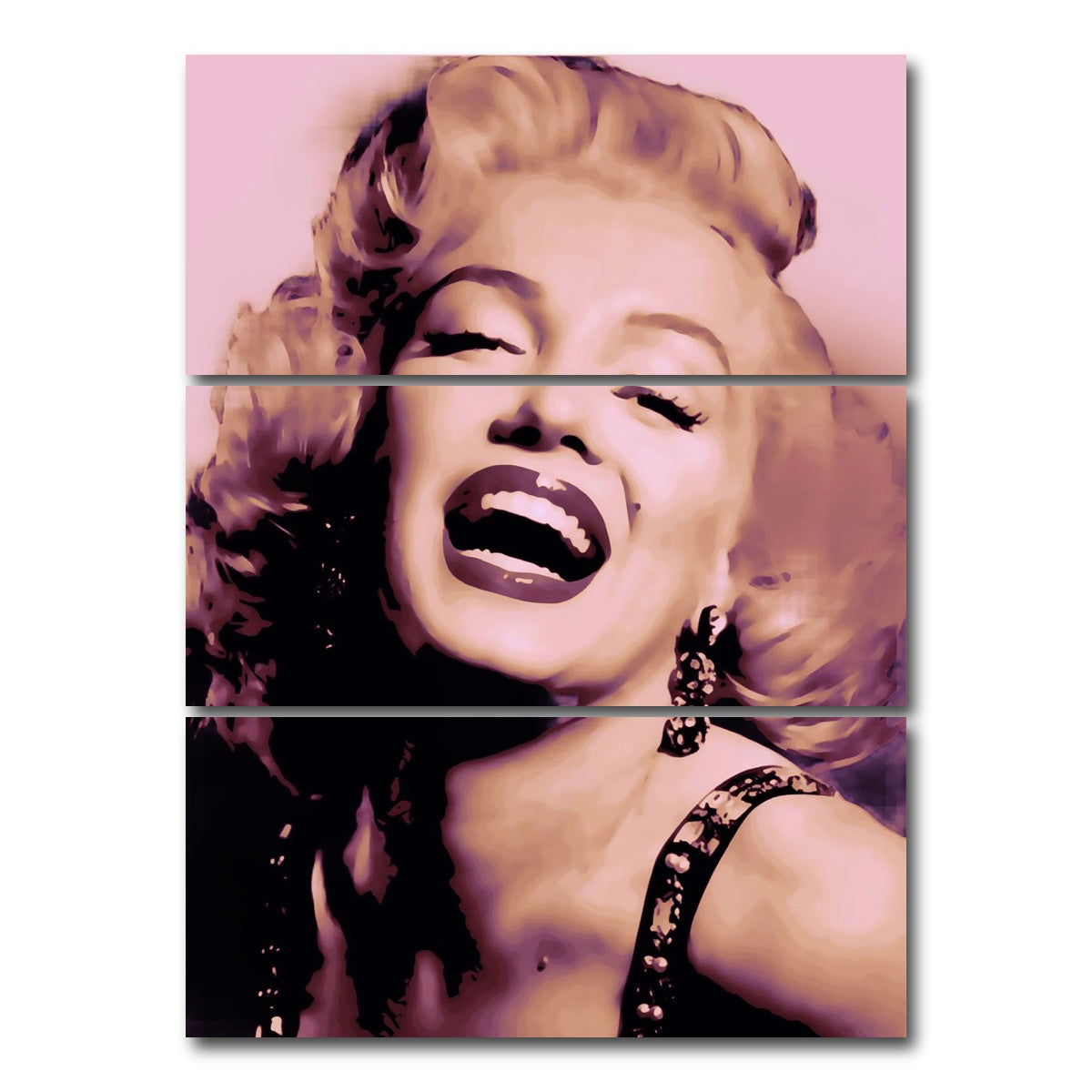 AUTO-MOCKUP WHITE | Marilyn | 3 Piece | Gallery Wrap Canvas | group=8x18_stacked