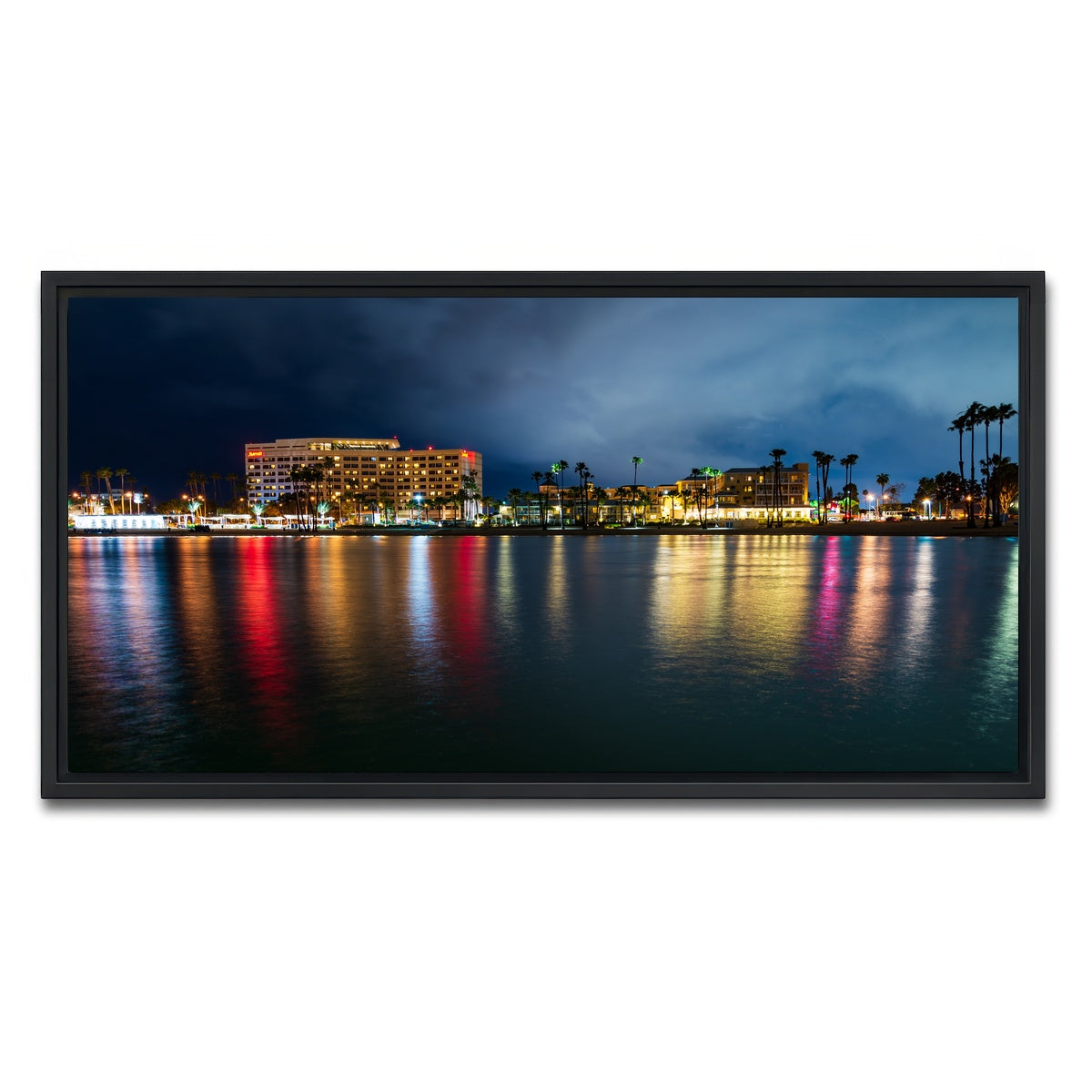 AUTO-MOCKUP WHITE | Marina Del Rey Cal | 1 Piece | Black Framed Canvas | group=2x1