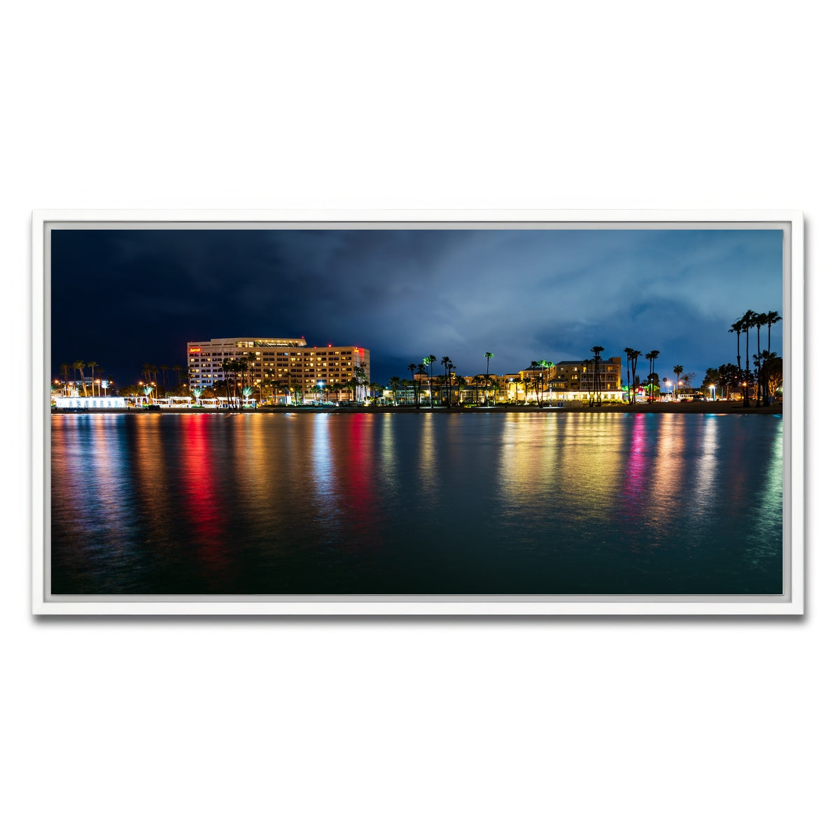 AUTO-MOCKUP WHITE | Marina Del Rey Cal | 1 Piece | White Framed Canvas | group=2x1
