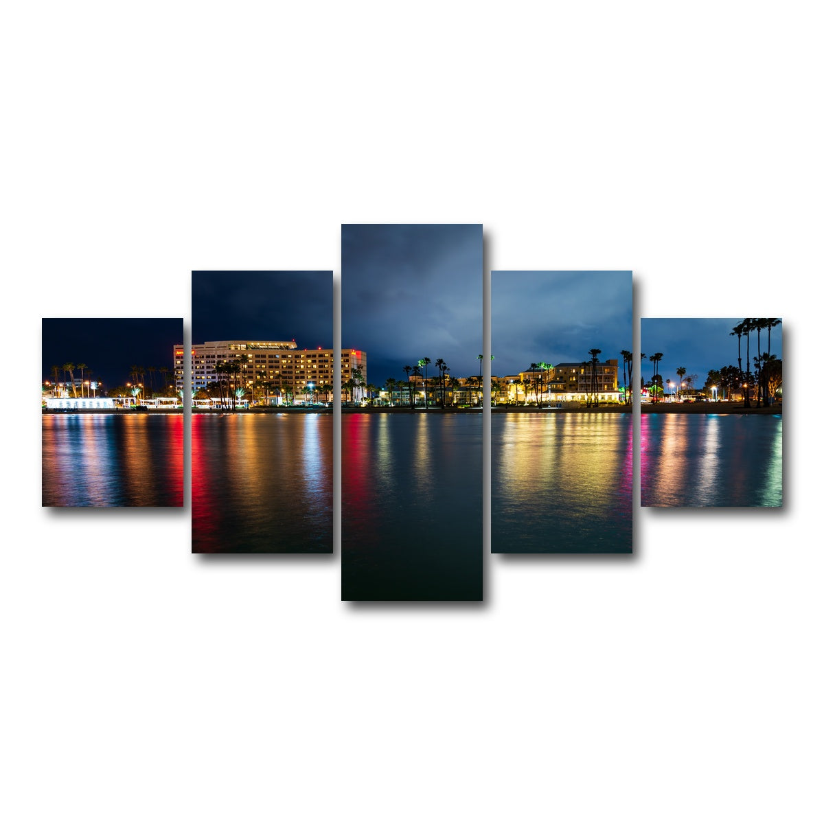 AUTO-MOCKUP WHITE | Marina Del Rey Cal | 5 Piece | Gallery Wrap Canvas | group=5_short