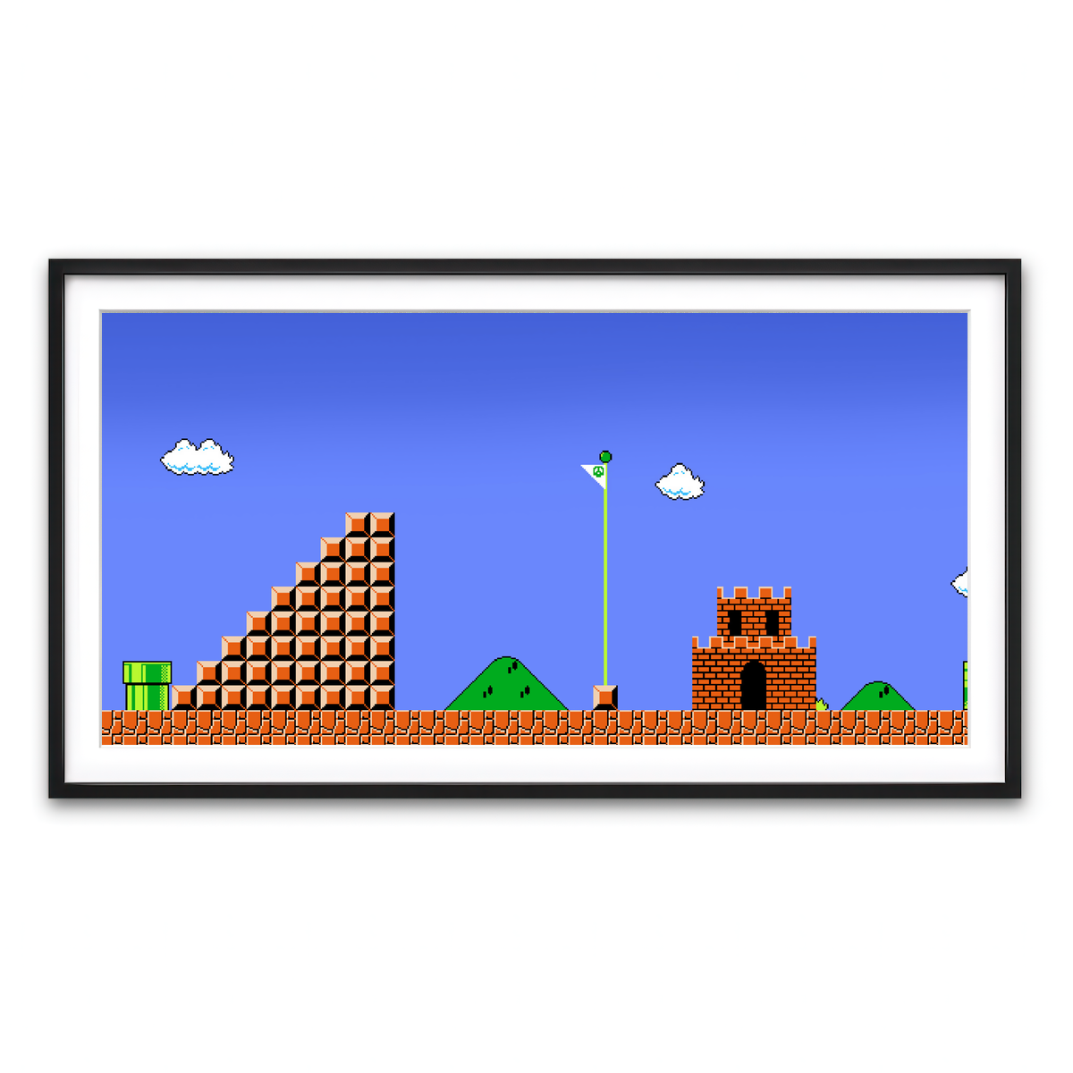 Framed Print 2x1 Black
