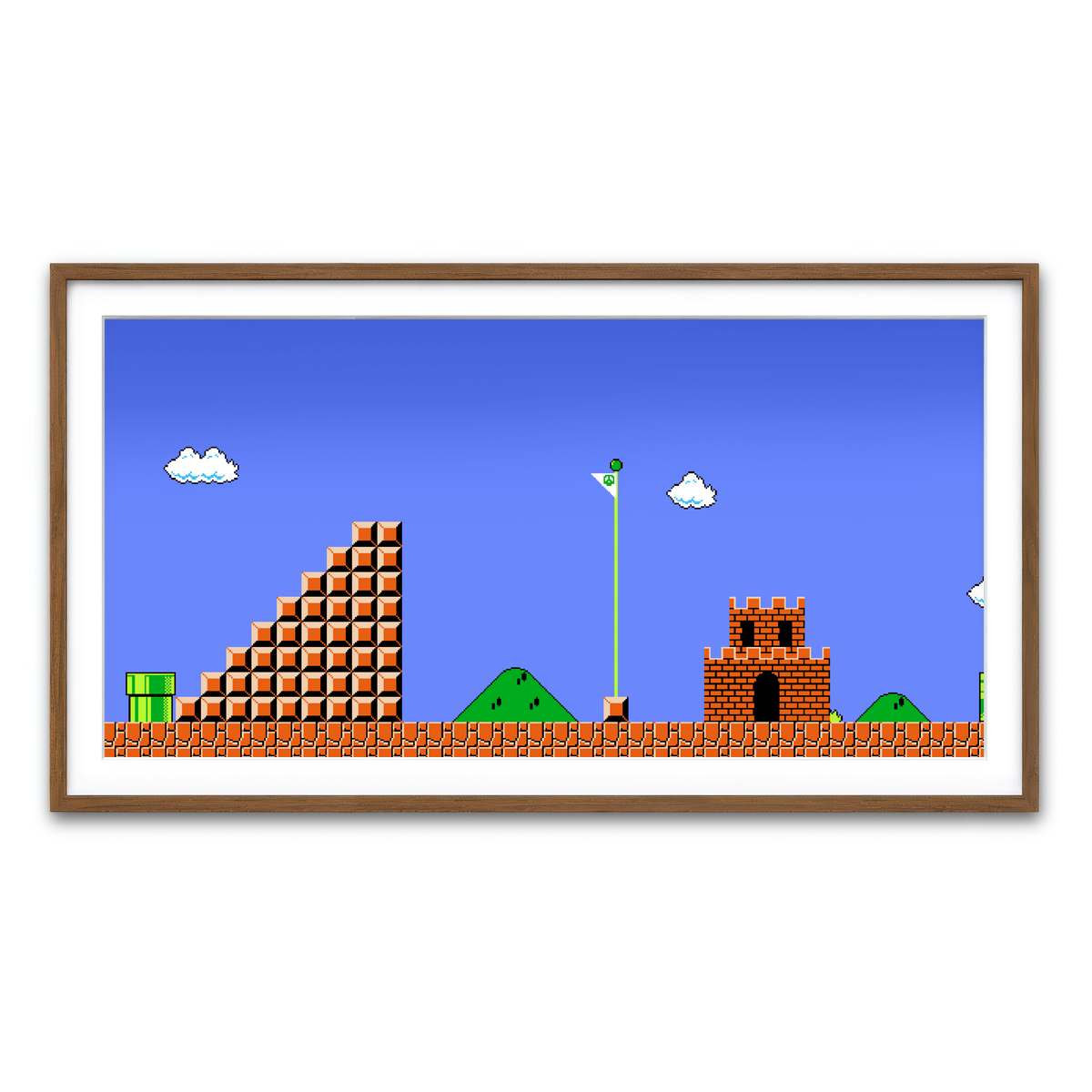 Framed Print 2x1 Walnut