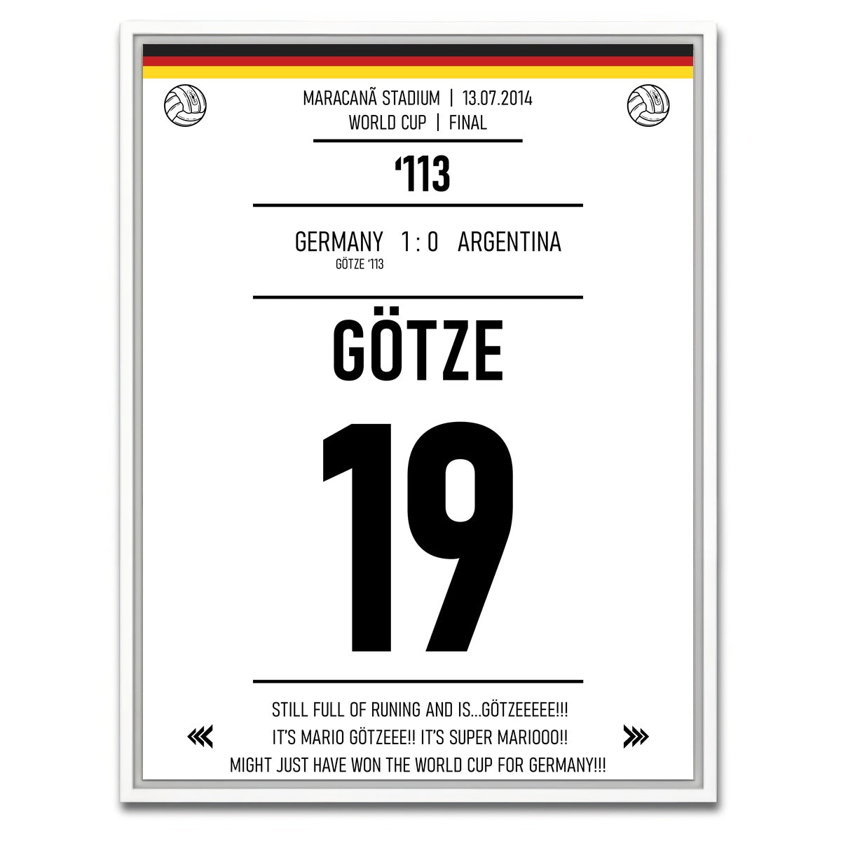 AUTO-MOCKUP WHITE | Mario Gotze | 1 Piece | White Framed Canvas | group=3x4
