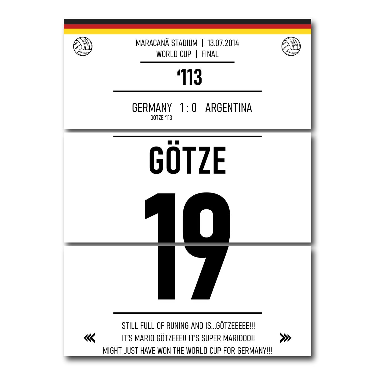 AUTO-MOCKUP WHITE | Mario Gotze | 3 Piece | Gallery Wrap Canvas | group=8x18_stacked