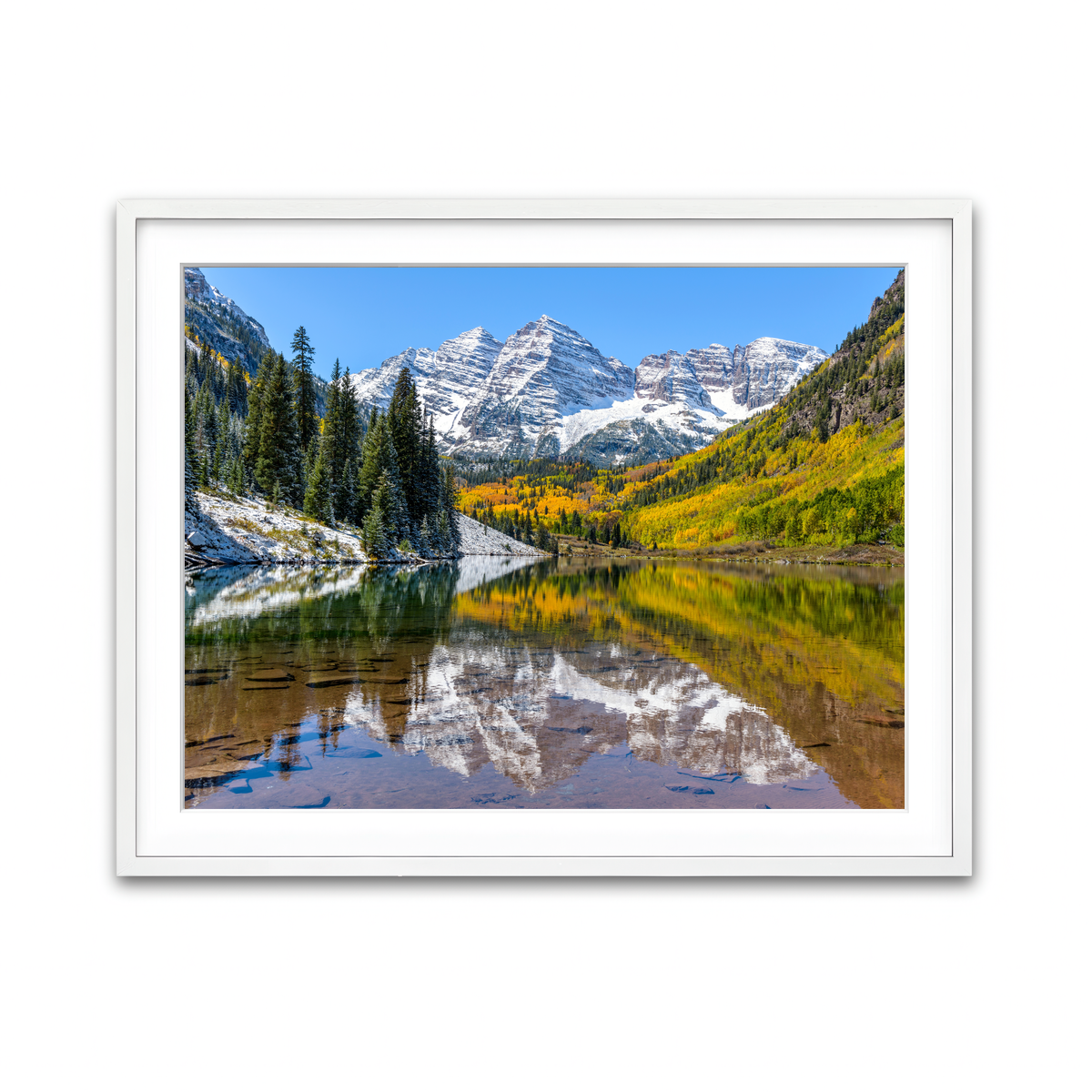 Framed Print 4x3 White