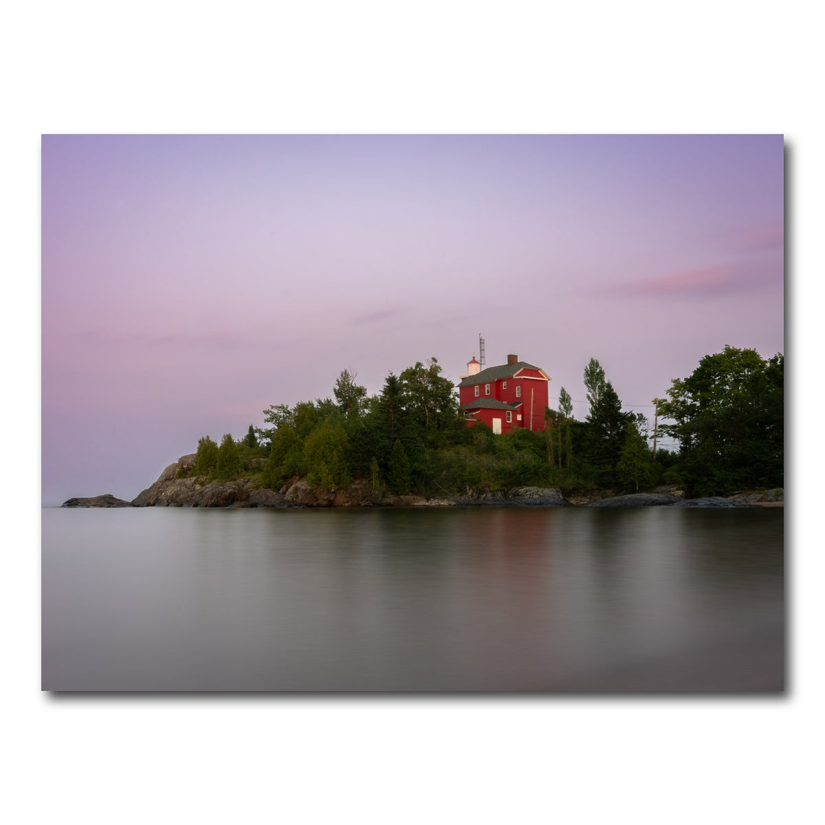 AUTO-MOCKUP WHITE | Marquette Harbor Lighthouse | 1 Piece | Gallery Wrap Canvas | group=4x3