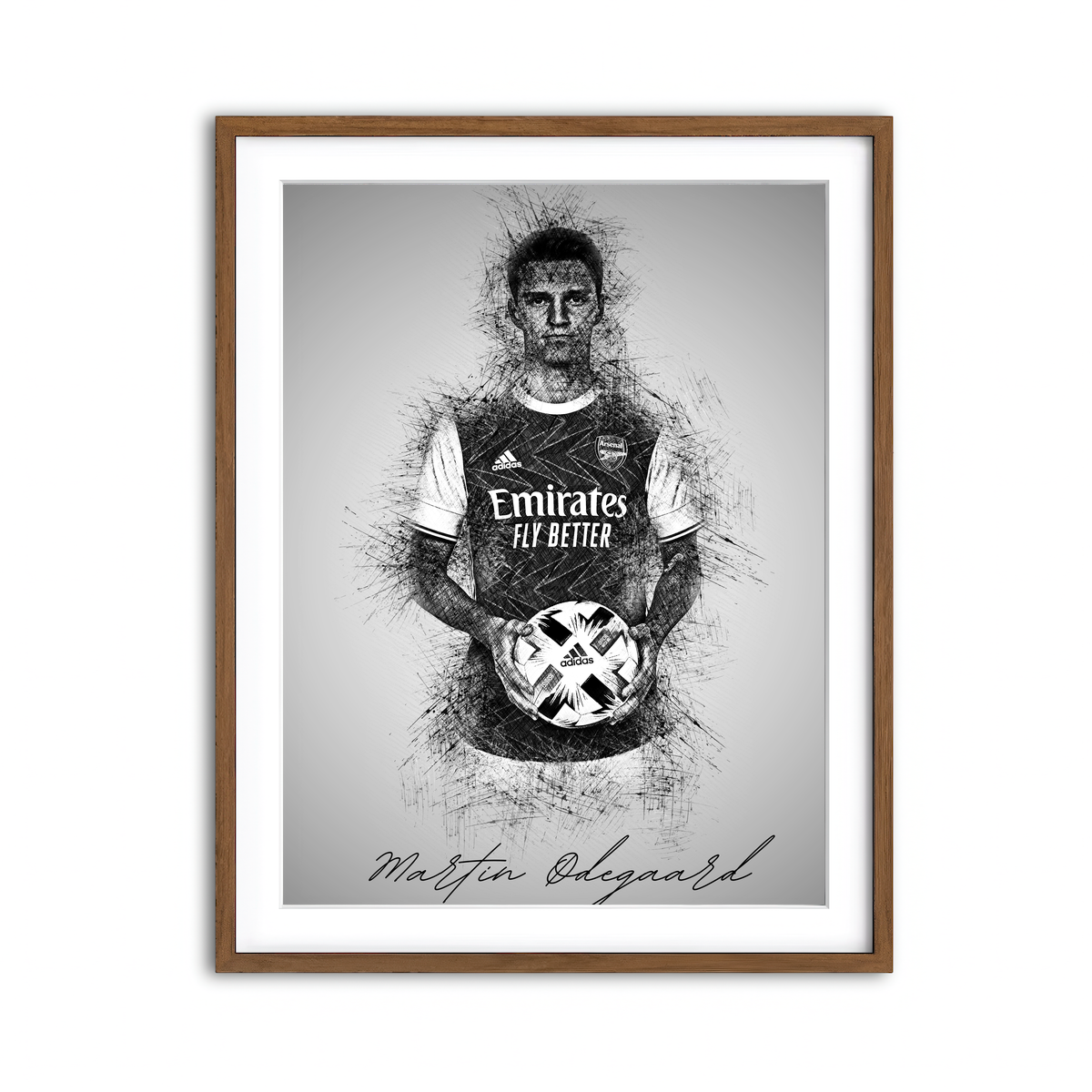 Framed Print 3x4 Walnut