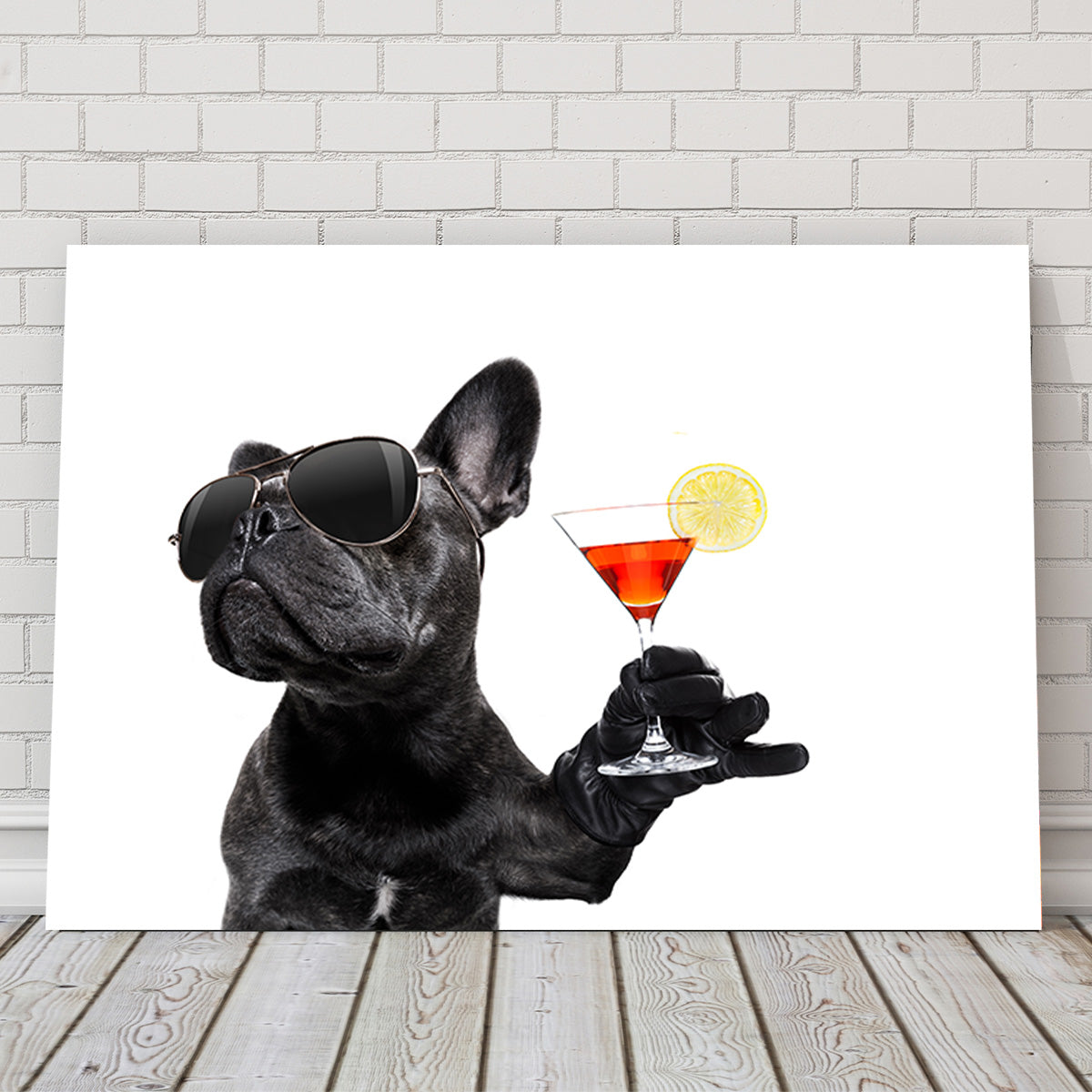 Martini Dog Wall Art