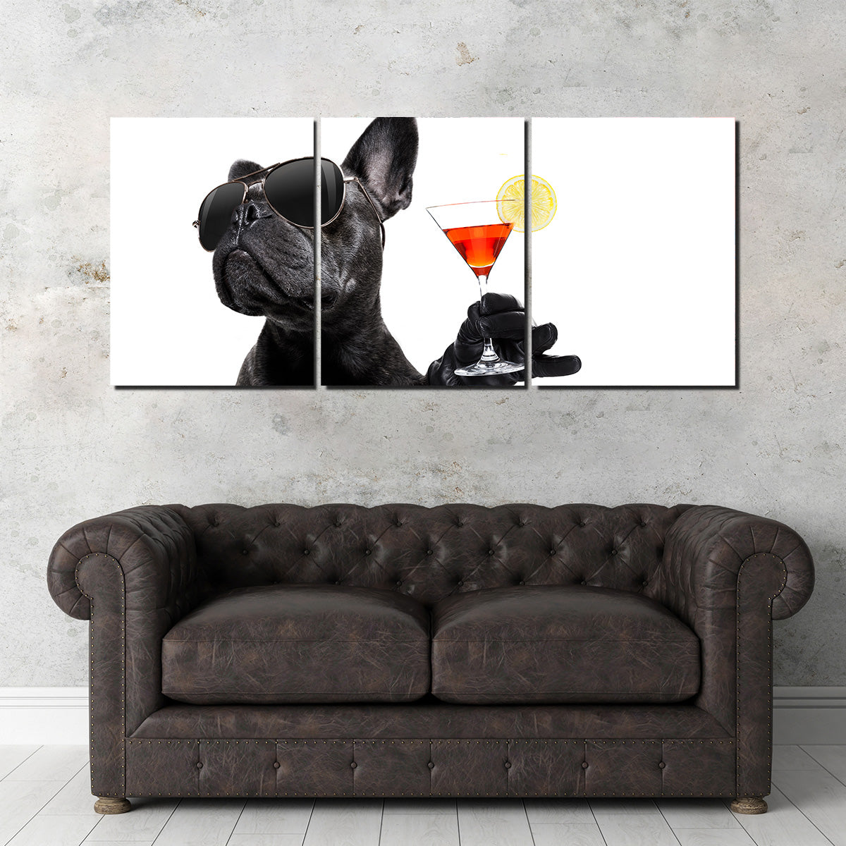 Martini Dog Wall Art