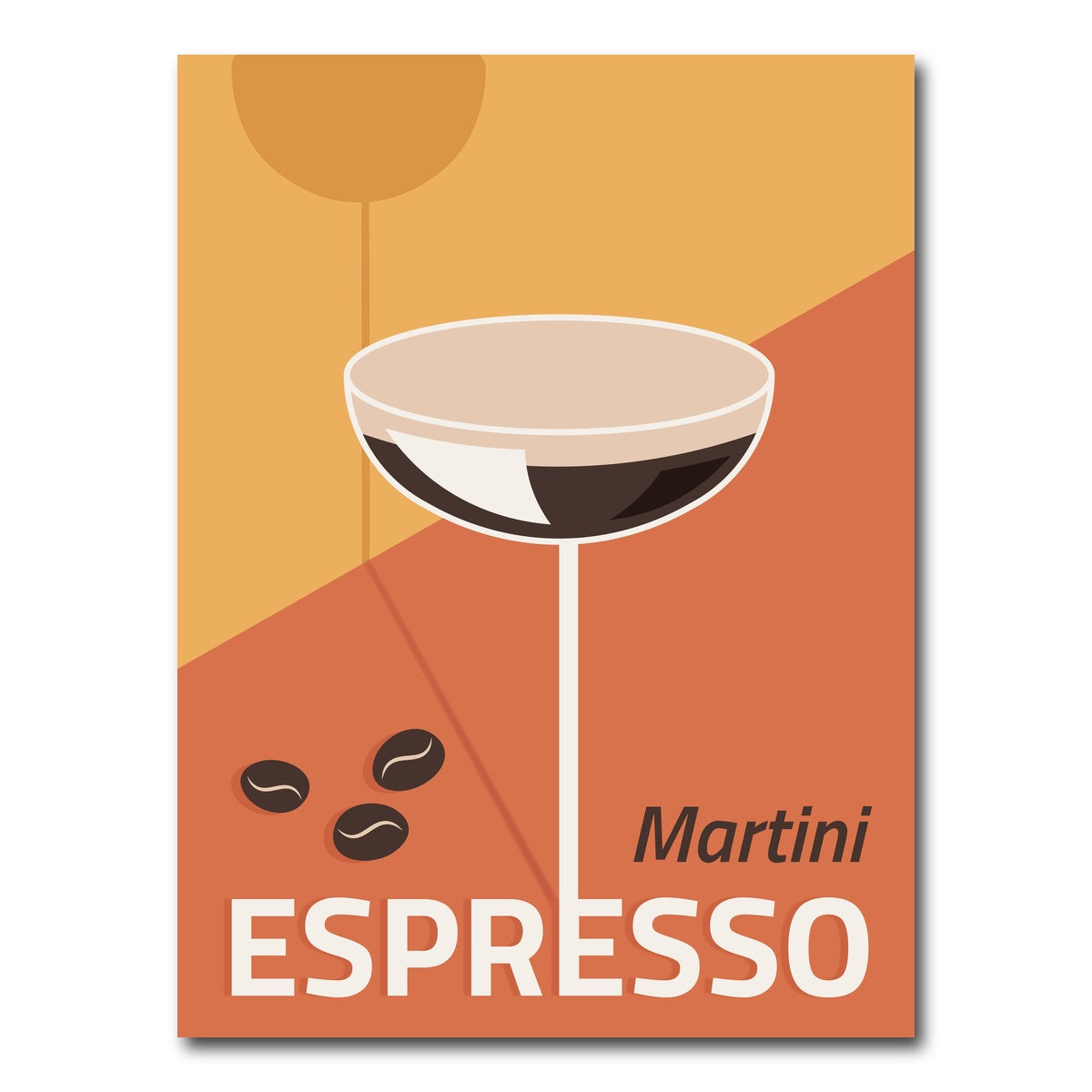 AUTO-MOCKUP WHITE | Martini Espresso Drink | 1 Piece | Gallery Wrap Canvas | group=3x4