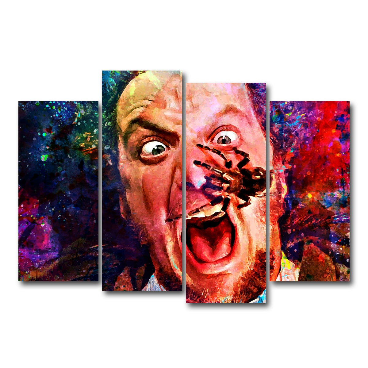 AUTO-MOCKUP WHITE | Marv Home Alone | 4 Piece | Gallery Wrap Canvas | group=4_normal