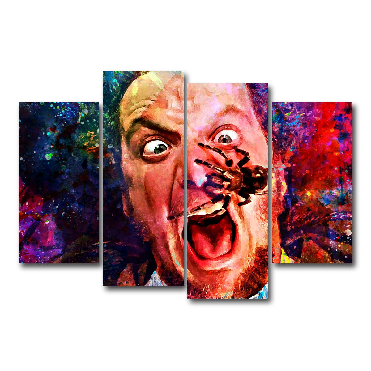 AUTO-MOCKUP WHITE | Marv Home Alone | 4 Piece | Gallery Wrap Canvas | group=4_short