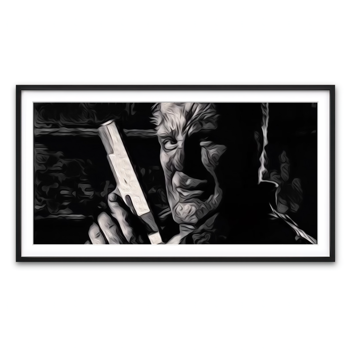 Framed Print 2x1 Black