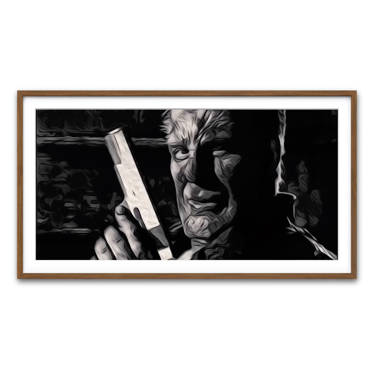 Framed Print 2x1 Walnut