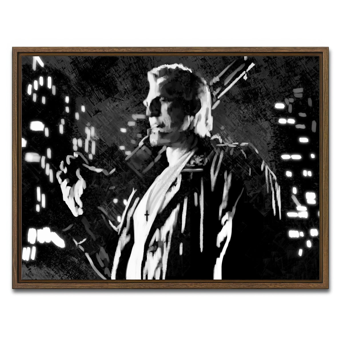 AUTO-MOCKUP WHITE | Marv from Sin City | 1 Piece | Walnut Framed Canvas | group=4x3