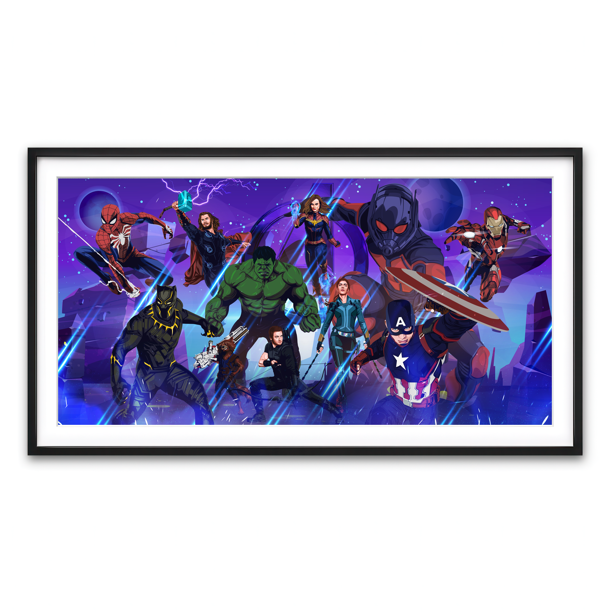 Framed Print 2x1 Black