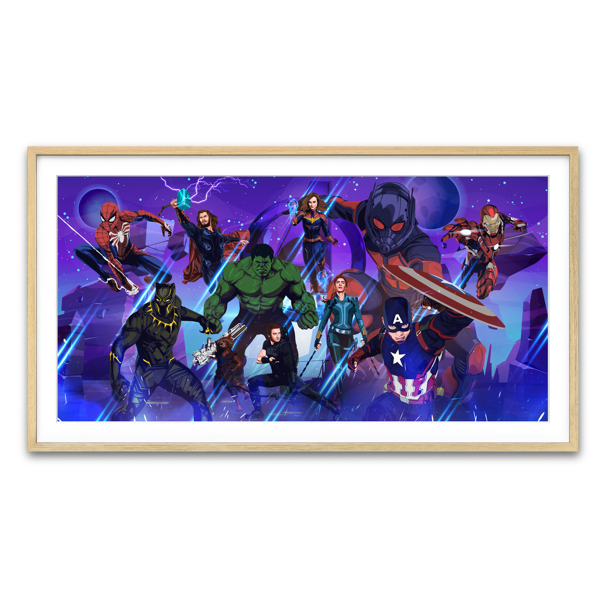 Framed Print 2x1 Natural