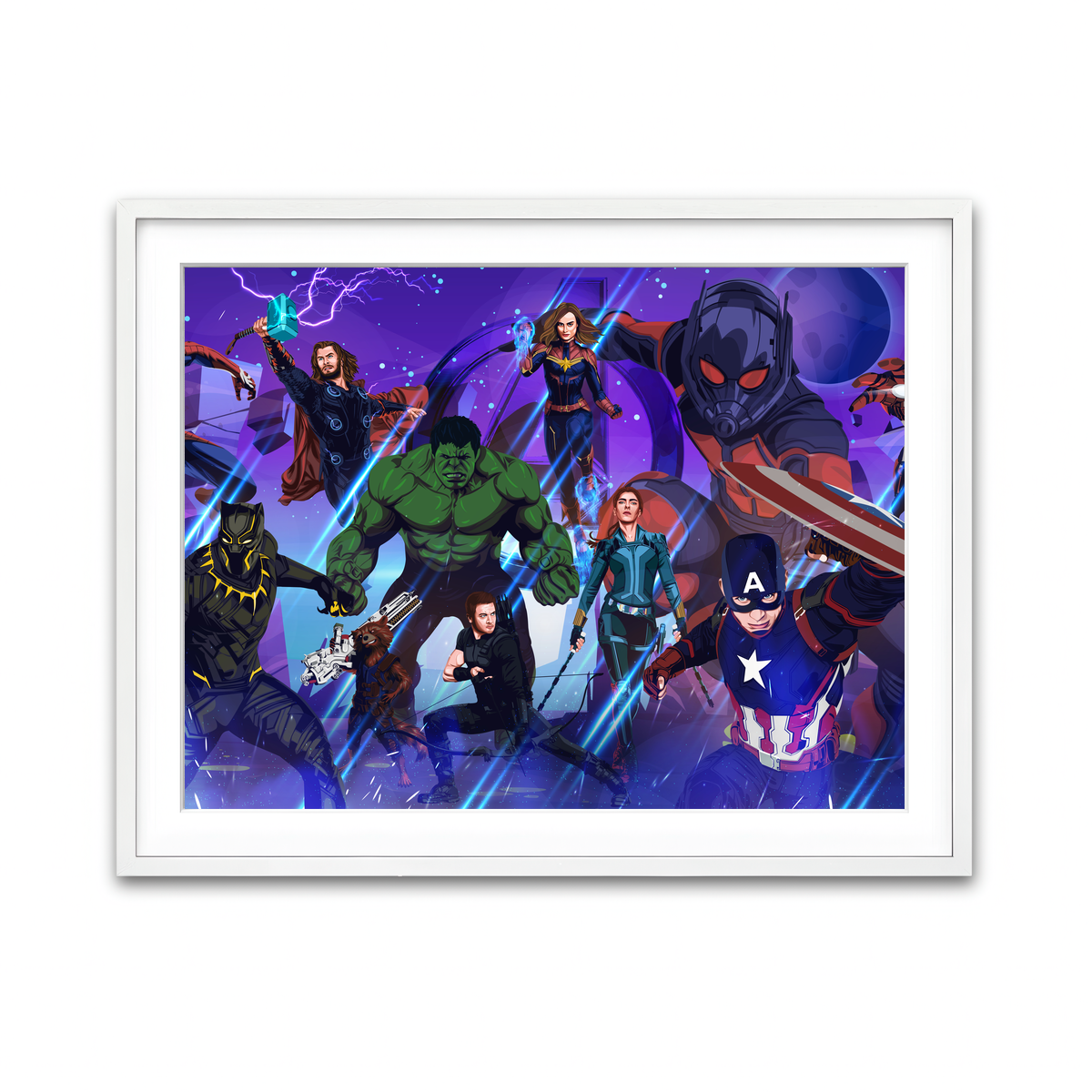 Framed Print 4x3 White