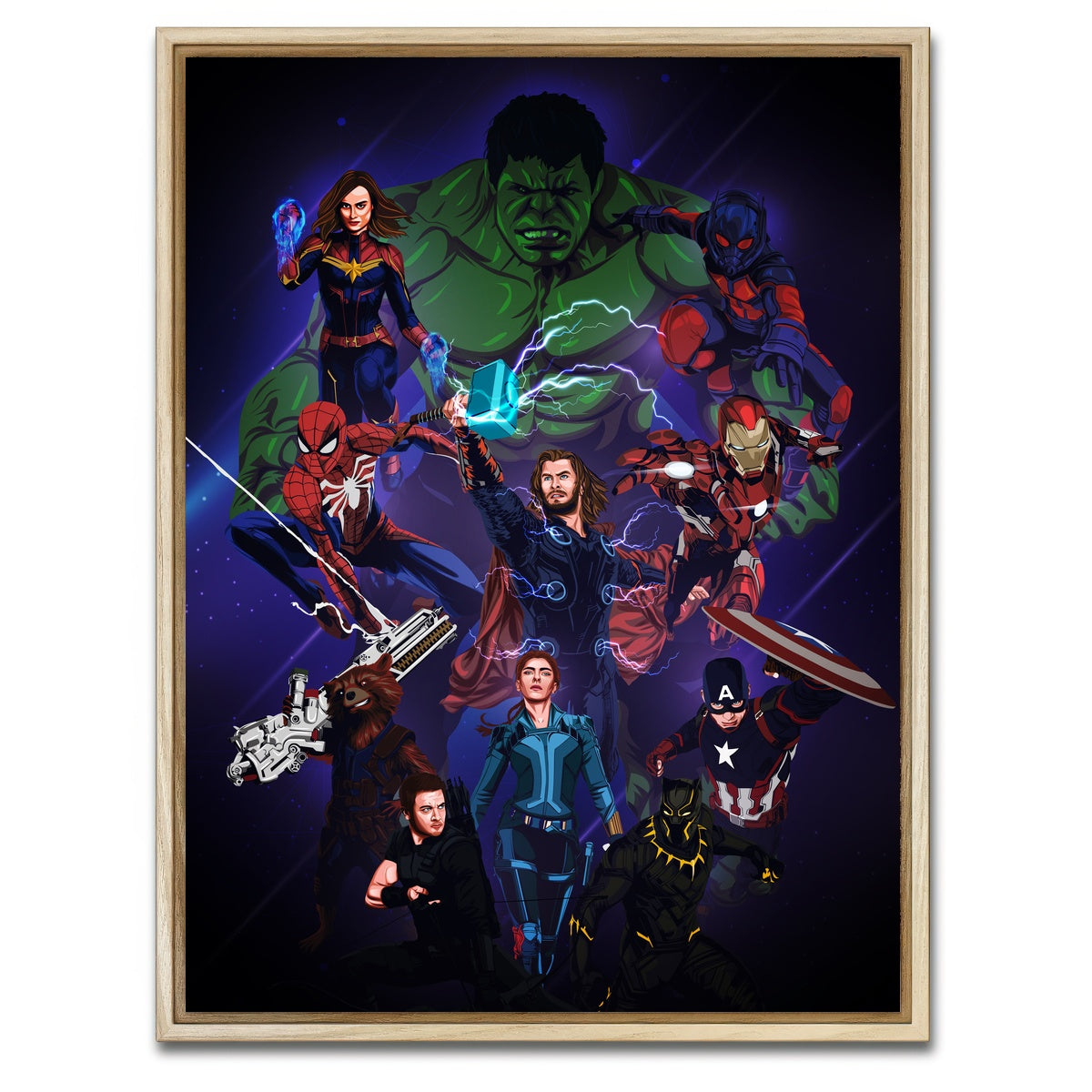 AUTO-MOCKUP WHITE | Marvel Characters | 1 Piece | Natural Framed Canvas | group=3x4