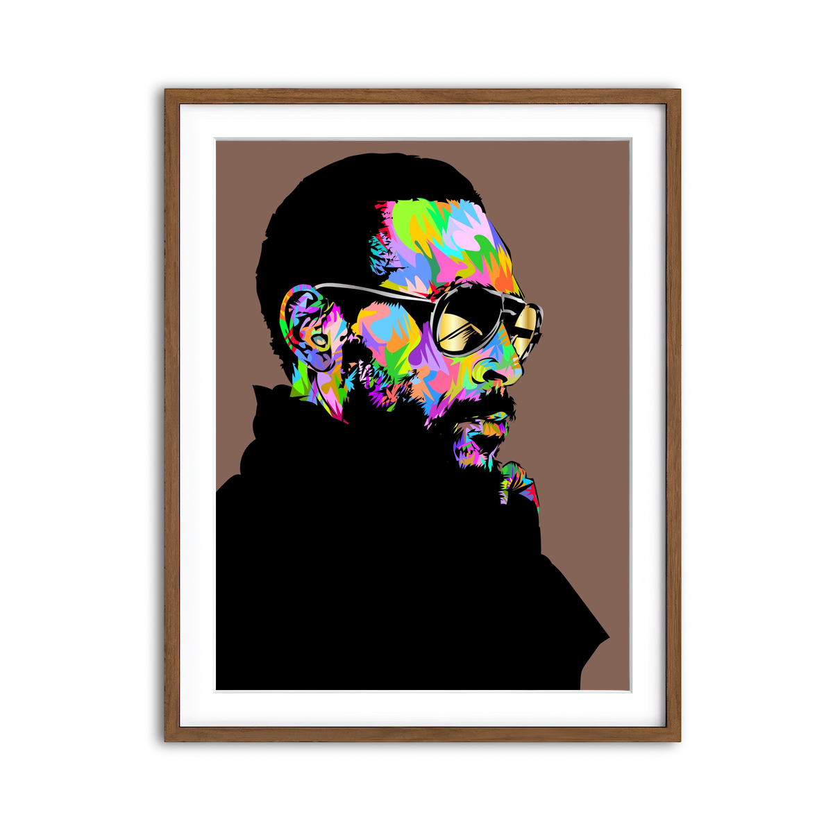 Framed Print 3x4 Walnut