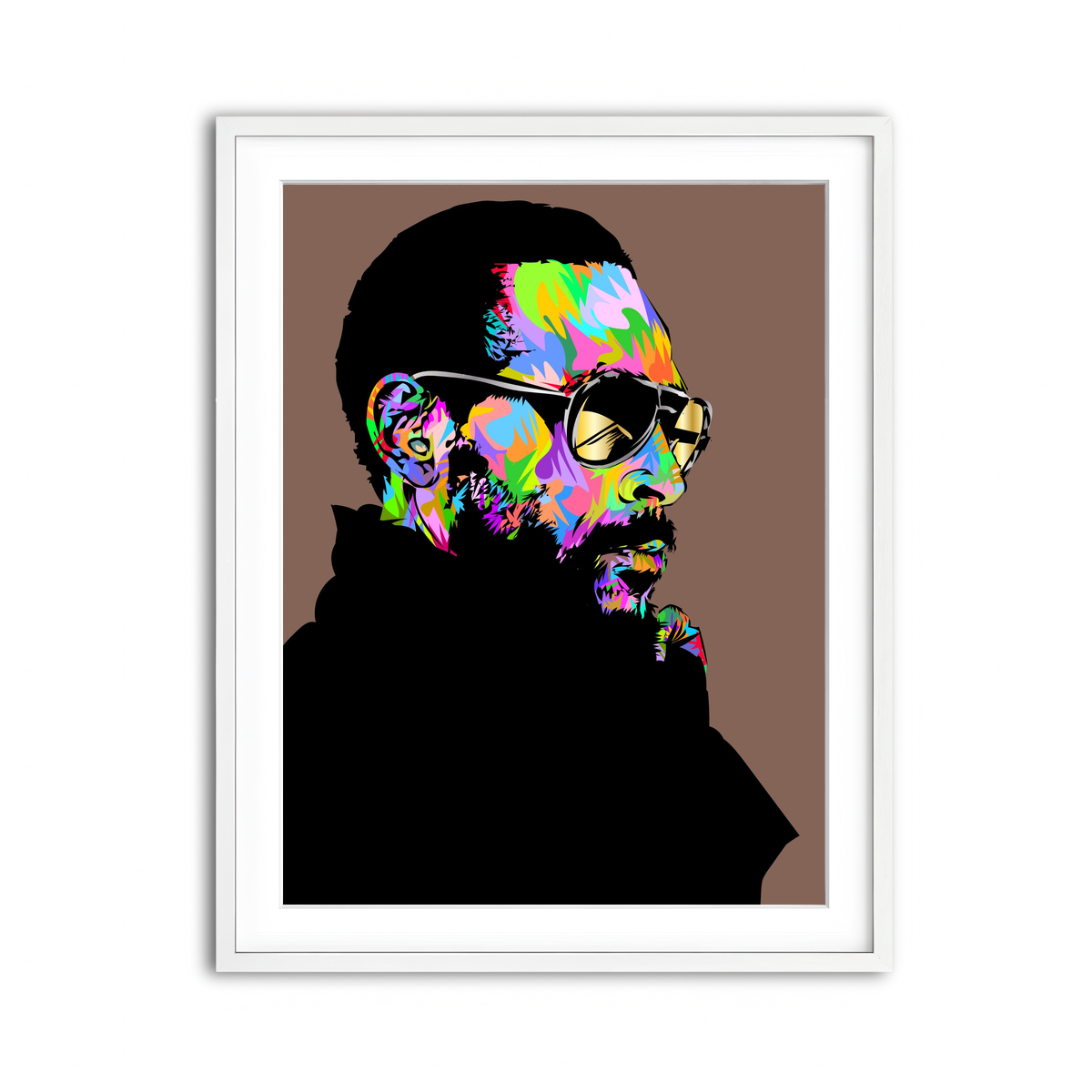 Framed Print 3x4 White