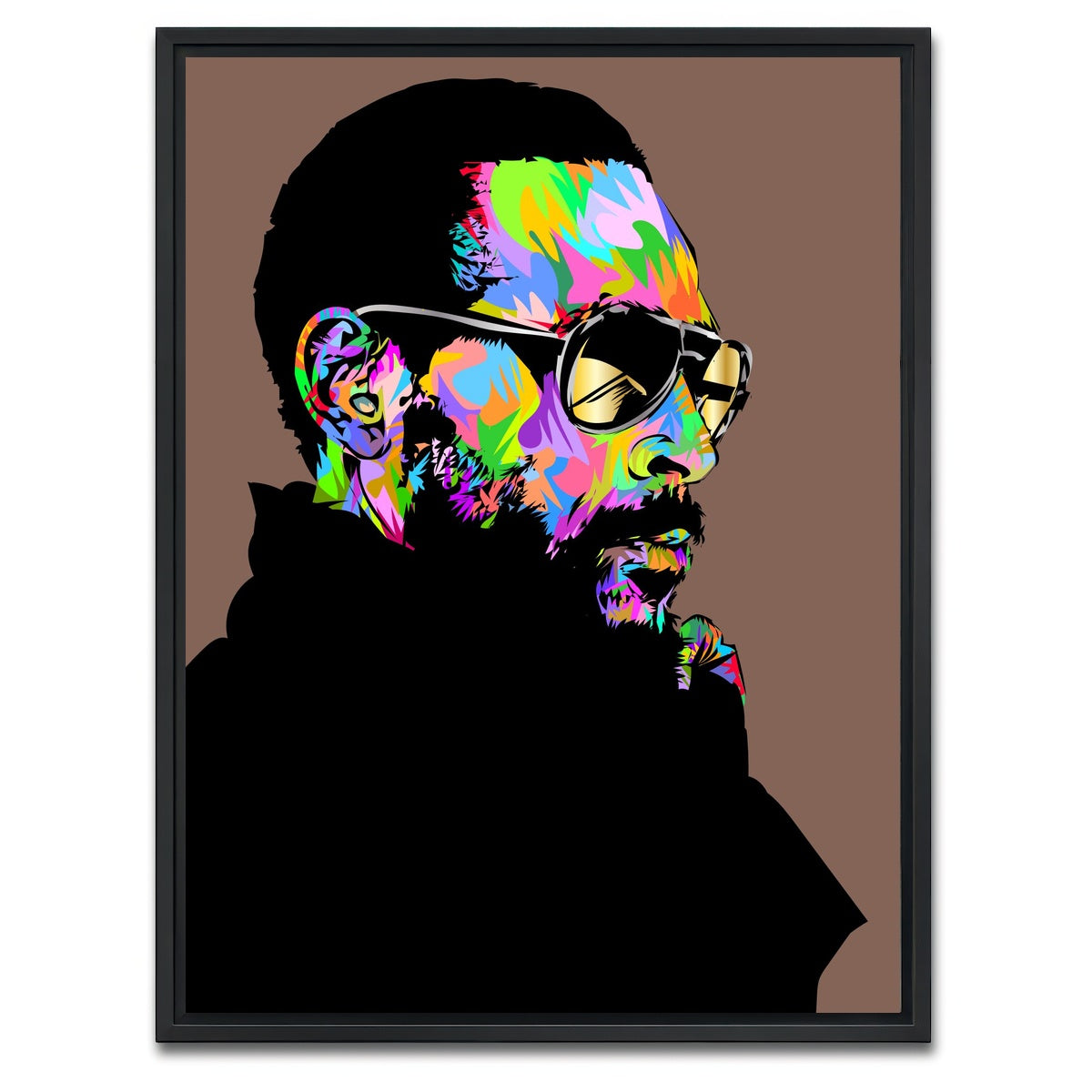 AUTO-MOCKUP WHITE | Marvin Gaye | 1 Piece | Black Framed Canvas | group=3x4
