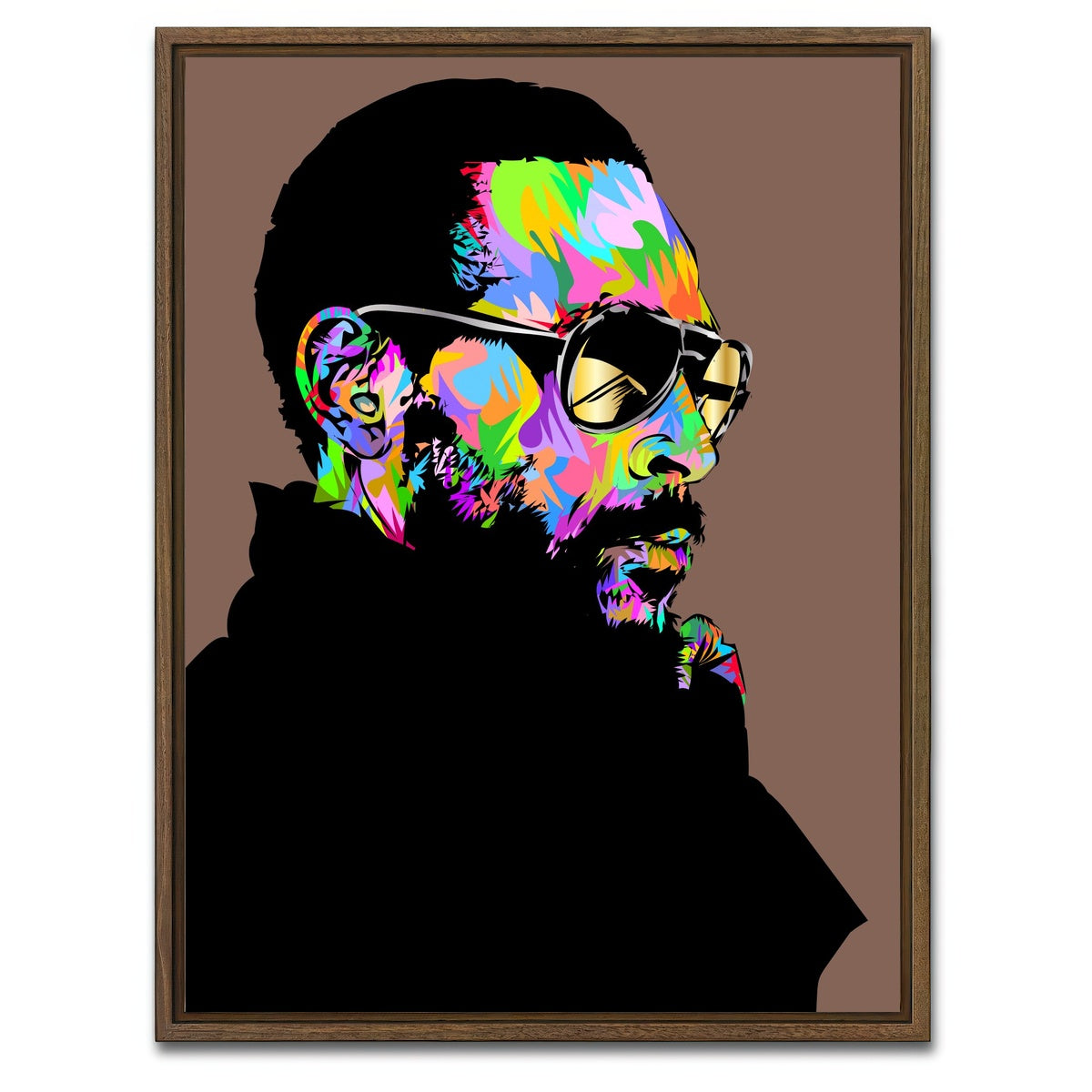 AUTO-MOCKUP WHITE | Marvin Gaye | 1 Piece | Walnut Framed Canvas | group=3x4