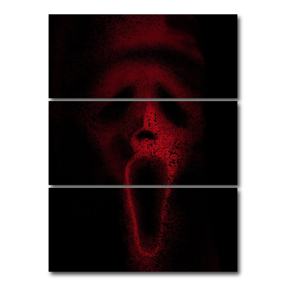 AUTO-MOCKUP WHITE | Mask splatter | 3 Piece | Gallery Wrap Canvas | group=8x18_stacked