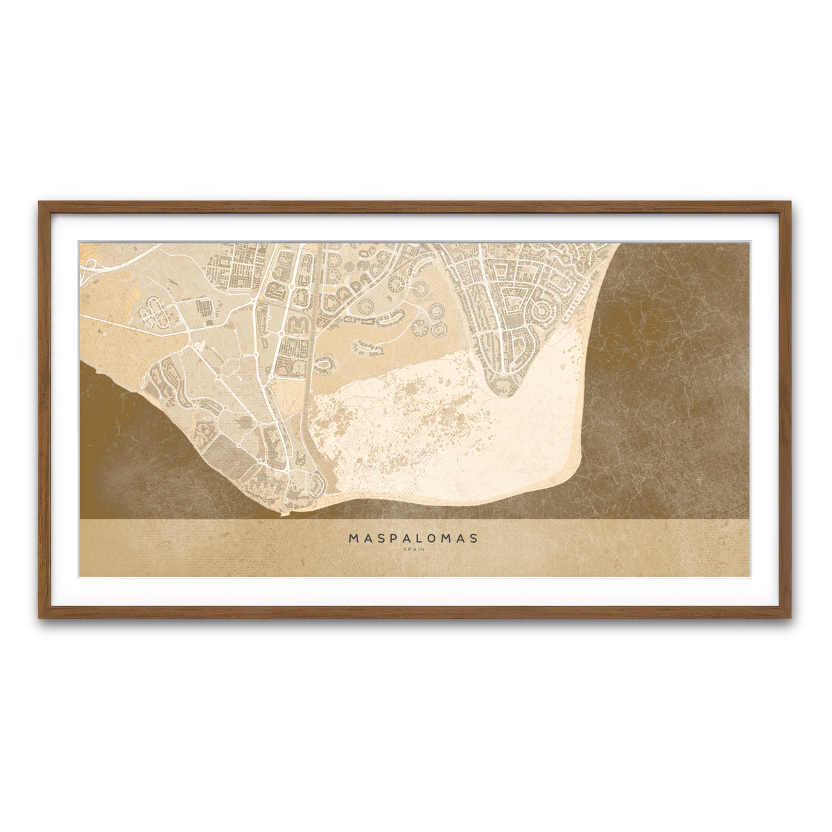 Framed Print 2x1 Walnut