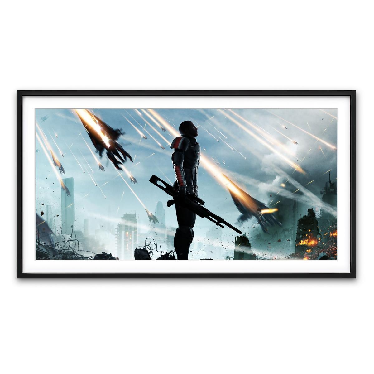 Framed Print 2x1 Black