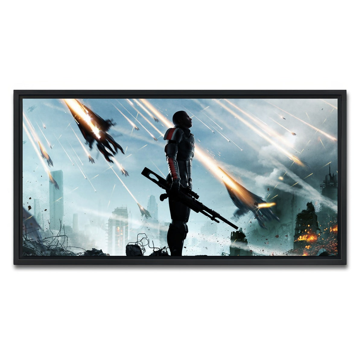 AUTO-MOCKUP WHITE | Mass Effect | 1 Piece | Black Framed Canvas | group=2x1