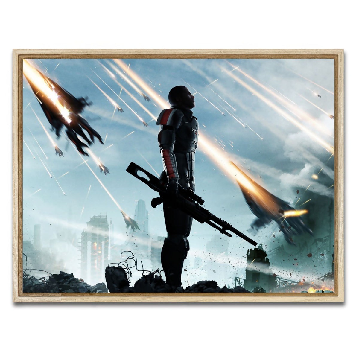 AUTO-MOCKUP WHITE | Mass Effect | 1 Piece | Natural Framed Canvas | group=4x3