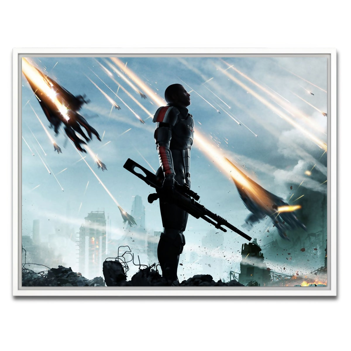 AUTO-MOCKUP WHITE | Mass Effect | 1 Piece | White Framed Canvas | group=4x3
