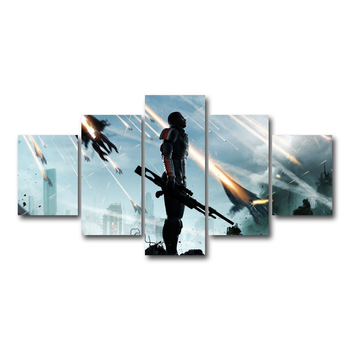 AUTO-MOCKUP WHITE | Mass Effect | 5 Piece | Gallery Wrap Canvas | group=5_short