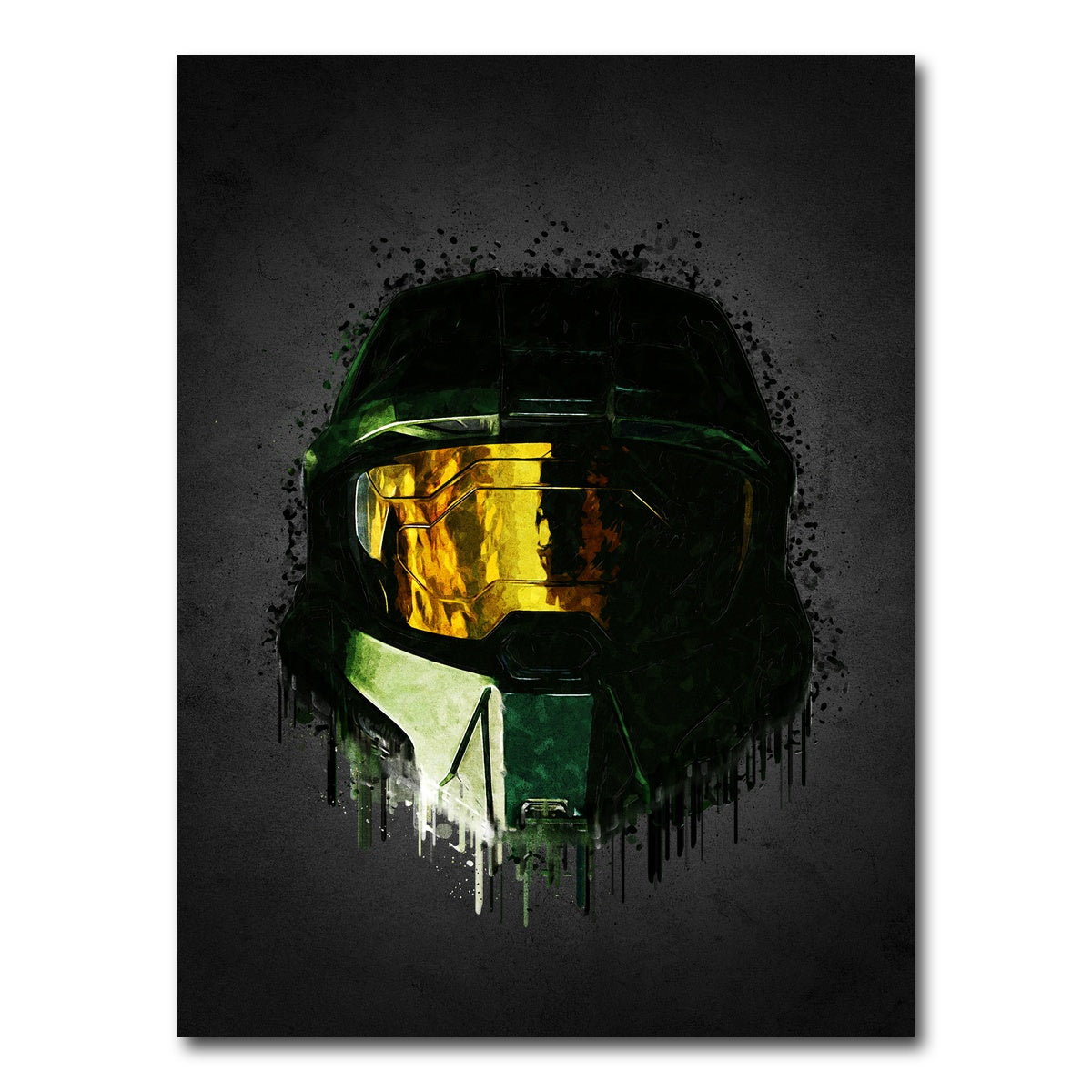 AUTO-MOCKUP WHITE | Master Chief Portrait | 1 Piece | Gallery Wrap Canvas | group=3x4