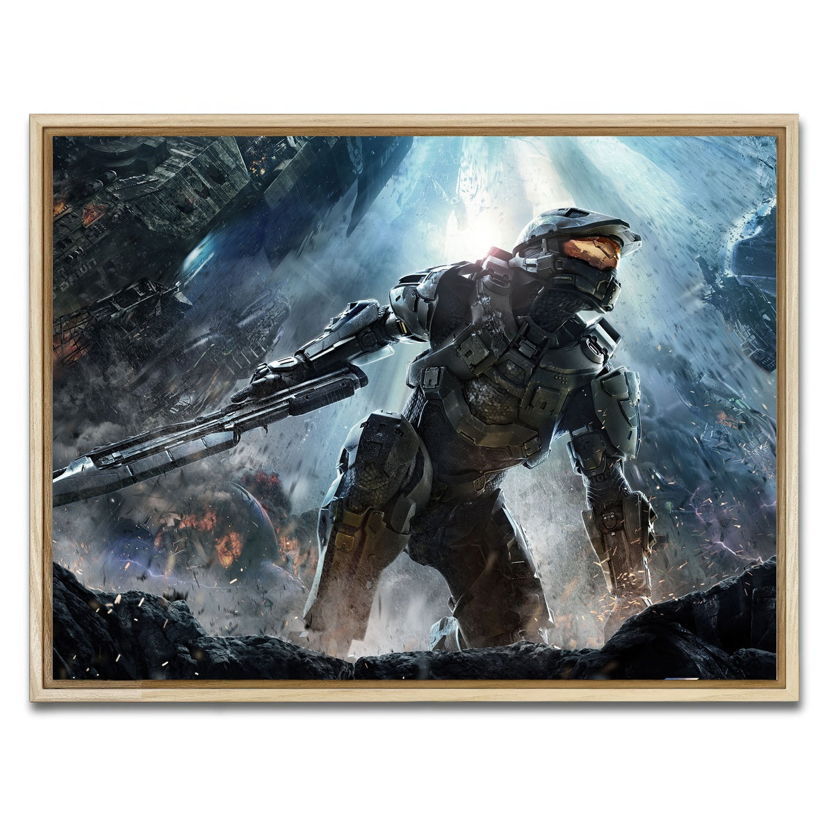 AUTO-MOCKUP WHITE | Master Chief | 1 Piece | Natural Framed Canvas | group=4x3