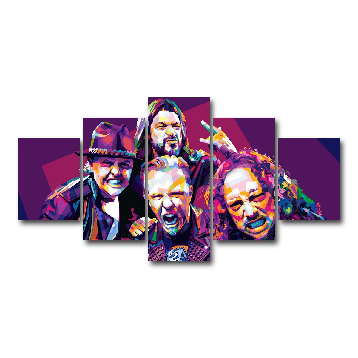 AUTO-MOCKUP WHITE | Masters of Puppets | 5 Piece | Gallery Wrap Canvas | group=5_short