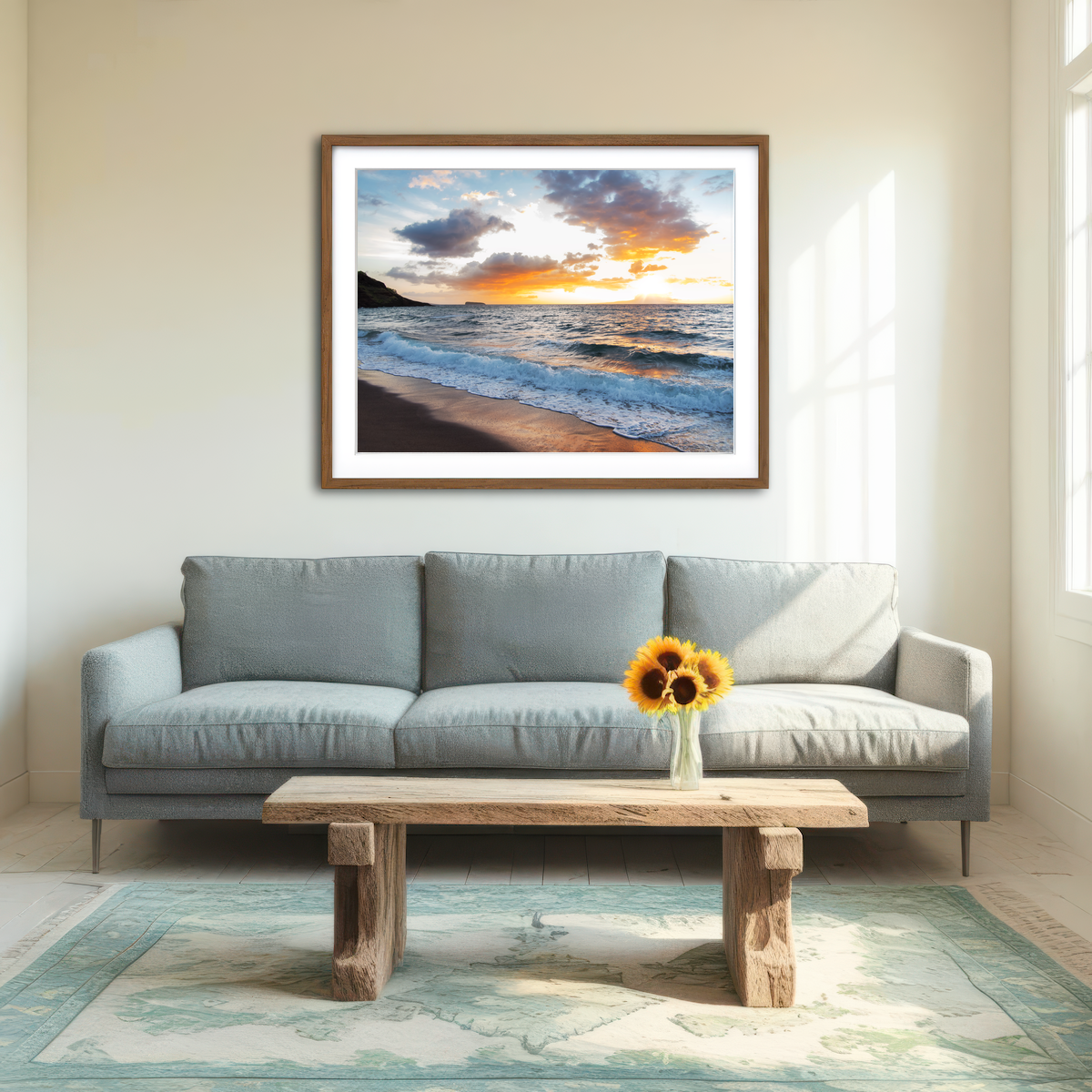 AUTO-MOCKUP ROOM | Maui Black Sand Wall Art