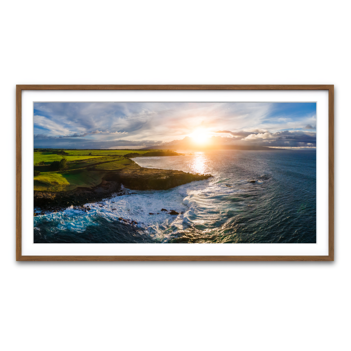 Framed Print 2x1 Walnut