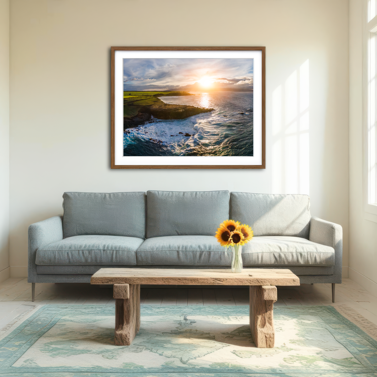 AUTO-MOCKUP ROOM | Maui Coast Sunny Wall Art
