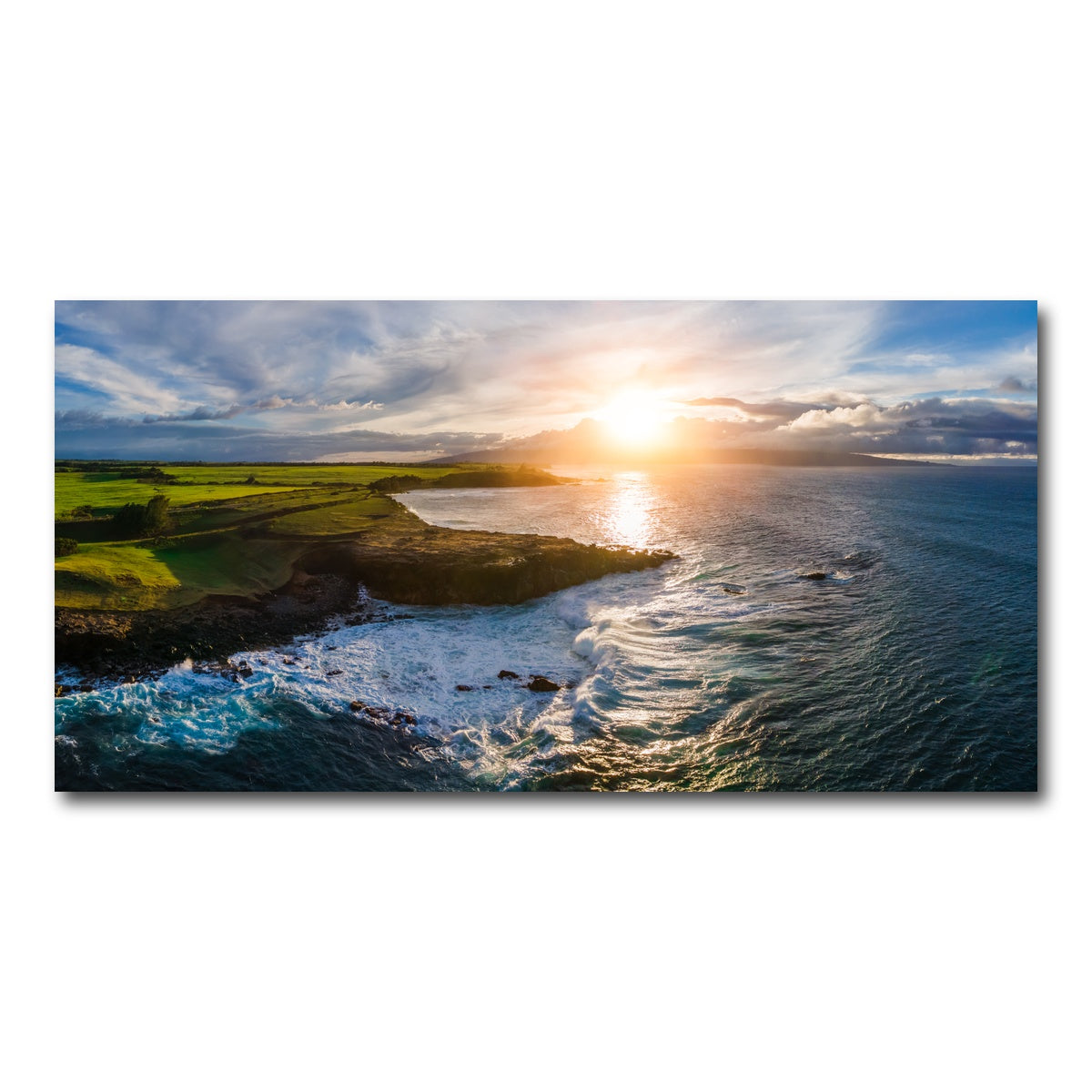 AUTO-MOCKUP WHITE | Maui Coast Sunny | 1 Piece | Gallery Wrap Canvas | group=2x1