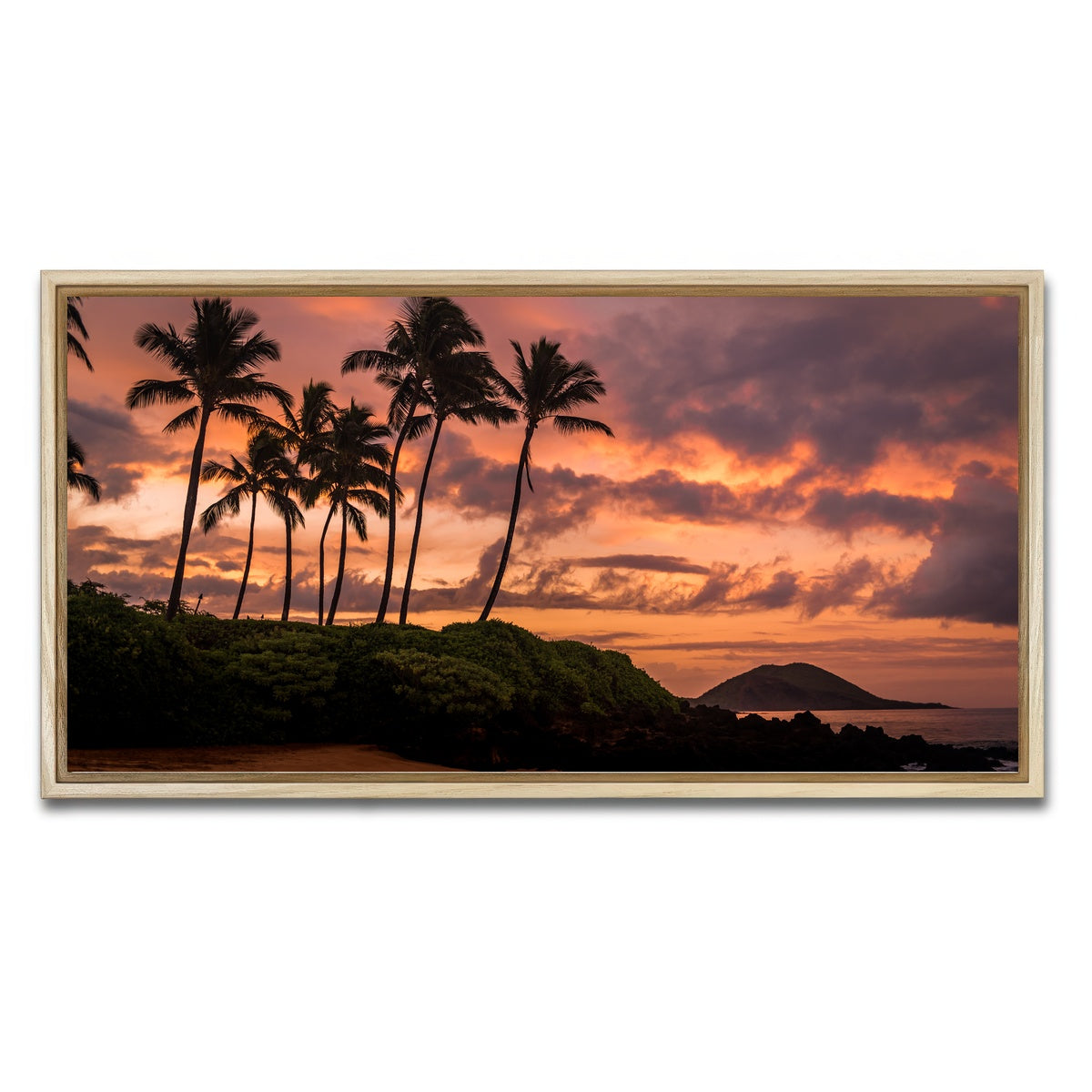 AUTO-MOCKUP WHITE | Maui Morning | 1 Piece | Natural Framed Canvas | group=2x1