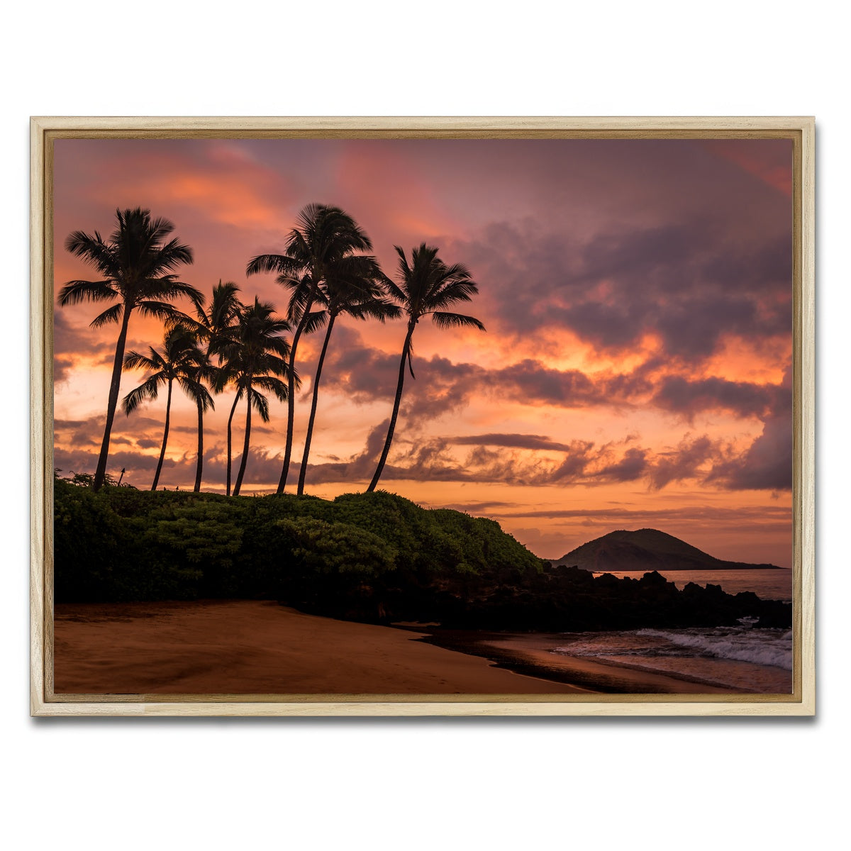 AUTO-MOCKUP WHITE | Maui Morning | 1 Piece | Natural Framed Canvas | group=4x3