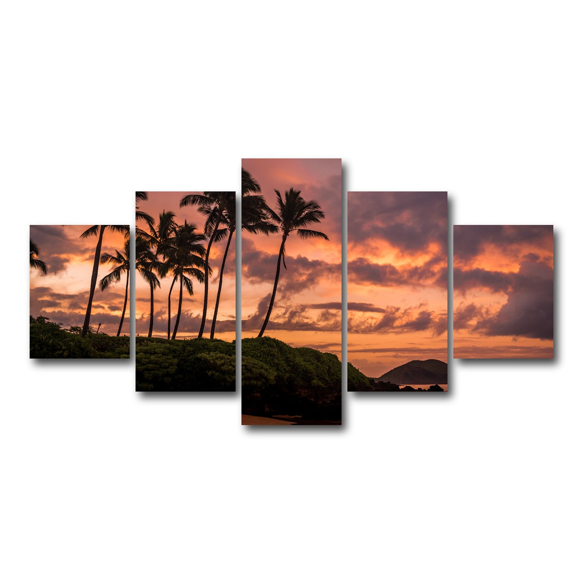 AUTO-MOCKUP WHITE | Maui Morning | 5 Piece | Gallery Wrap Canvas | group=5_short
