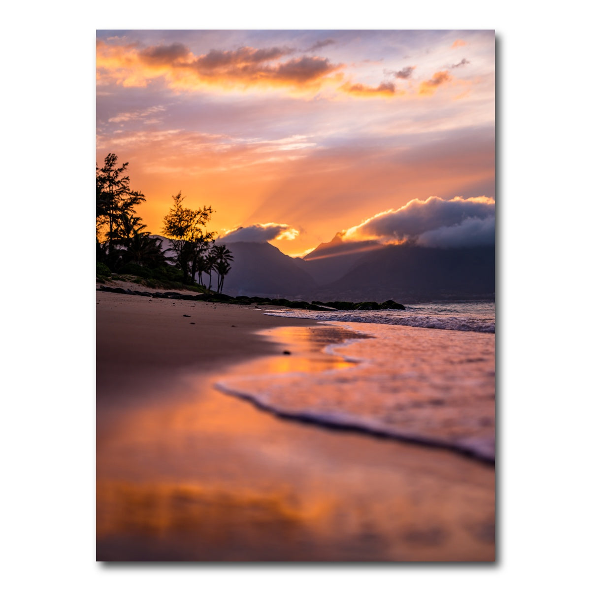 AUTO-MOCKUP WHITE | Maui Reflections | 1 Piece | Gallery Wrap Canvas | group=3x4
