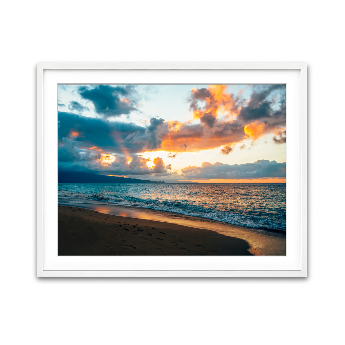 Framed Print 4x3 White