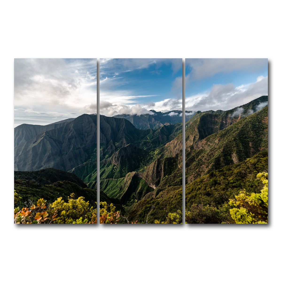 AUTO-MOCKUP WHITE | Maui Valley | 3 Piece | Gallery Wrap Canvas | group=12x24